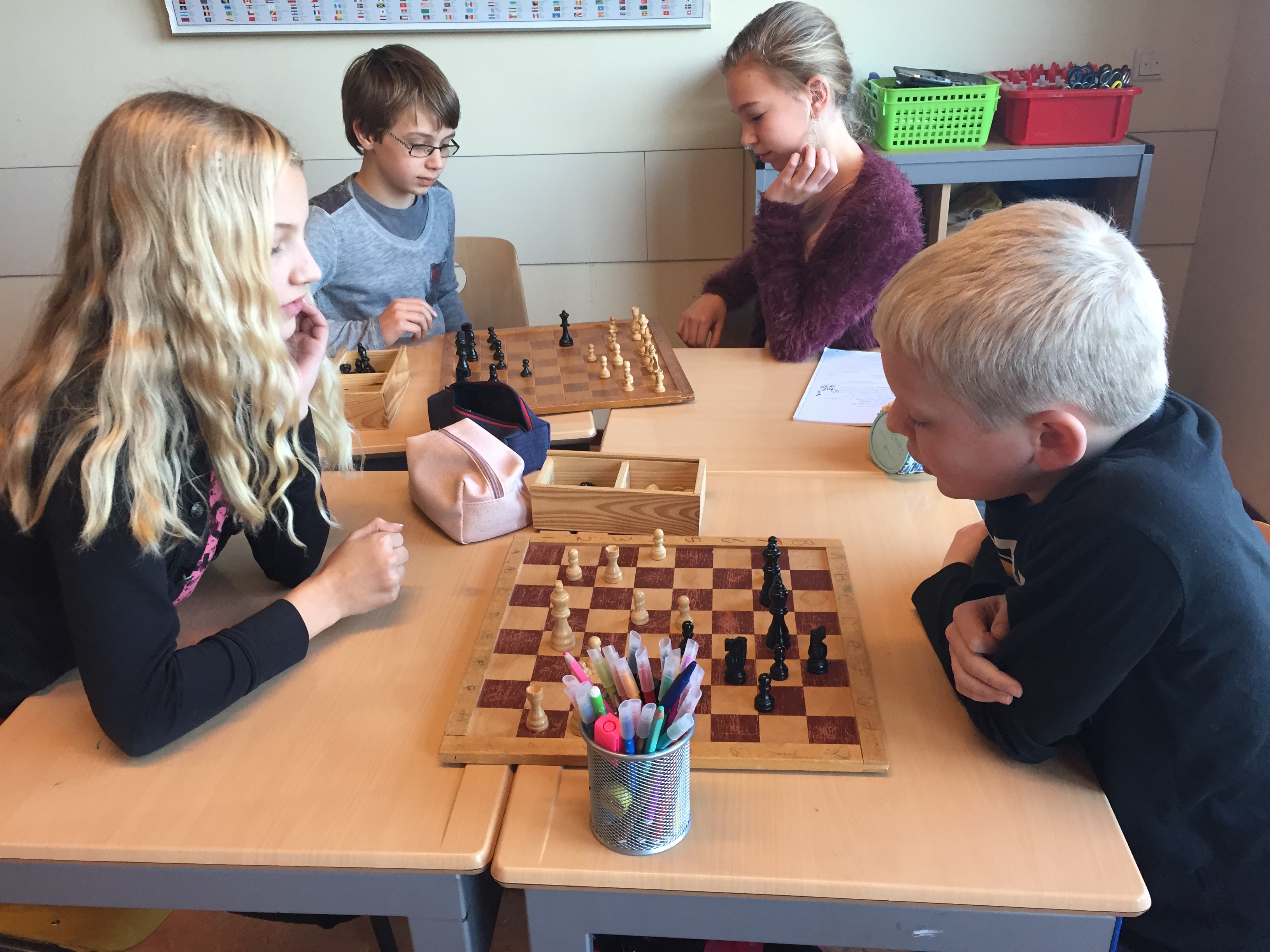 Schaakcompetitie groep 8A van start!