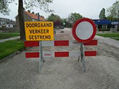 doorgaand verkeer gestremd