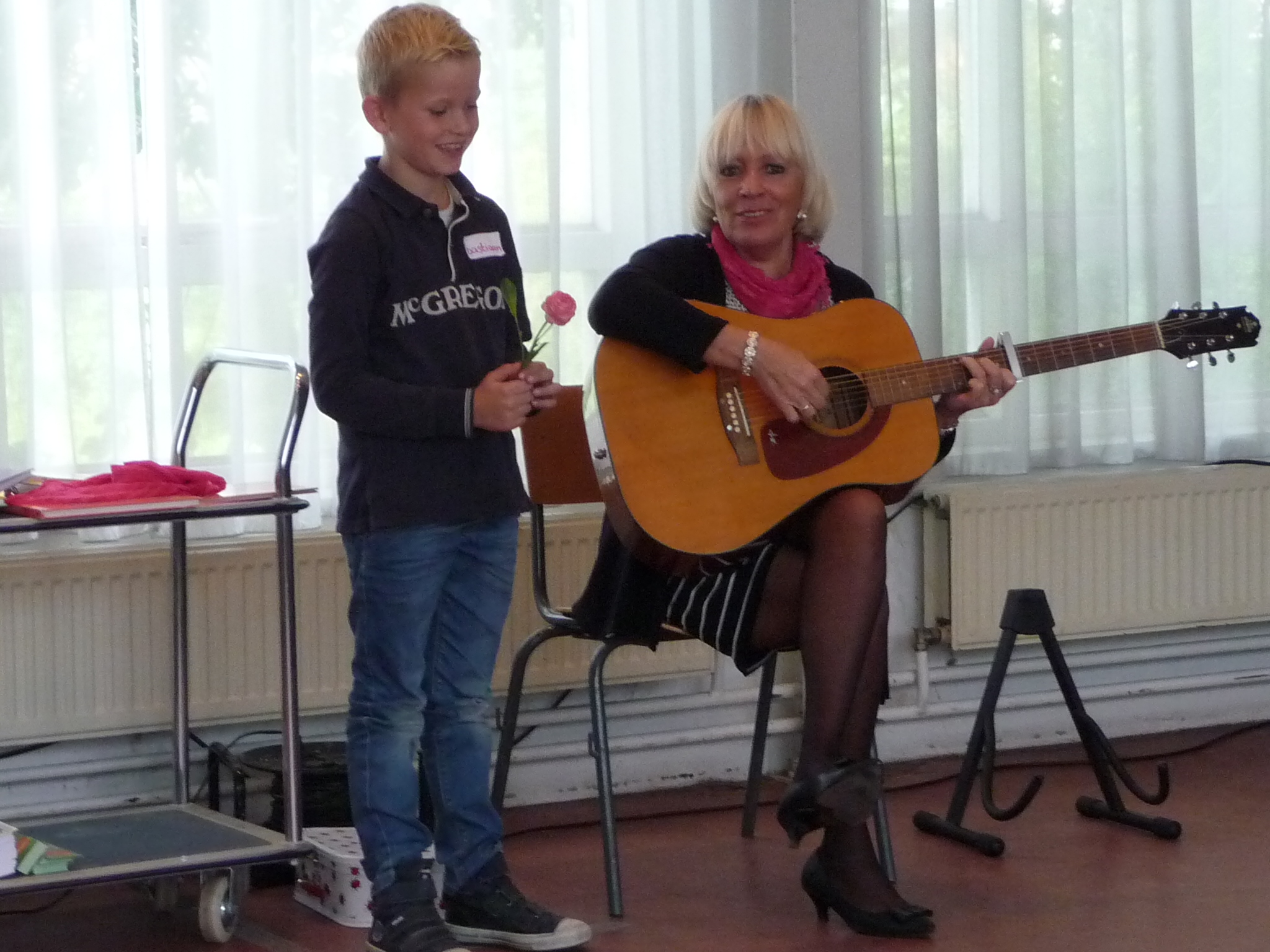 Groep 4 op bezoek bij Marianne Busser