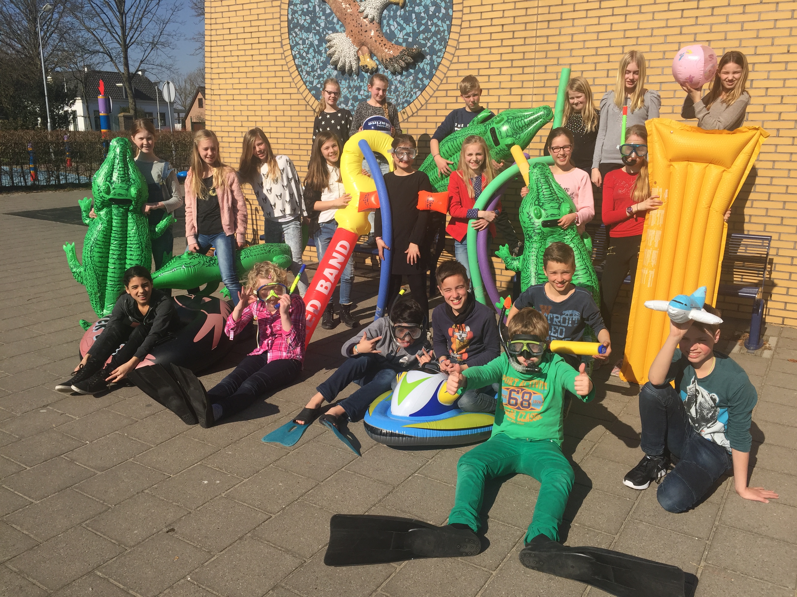 Ook groep 8A in actie voor KWF!