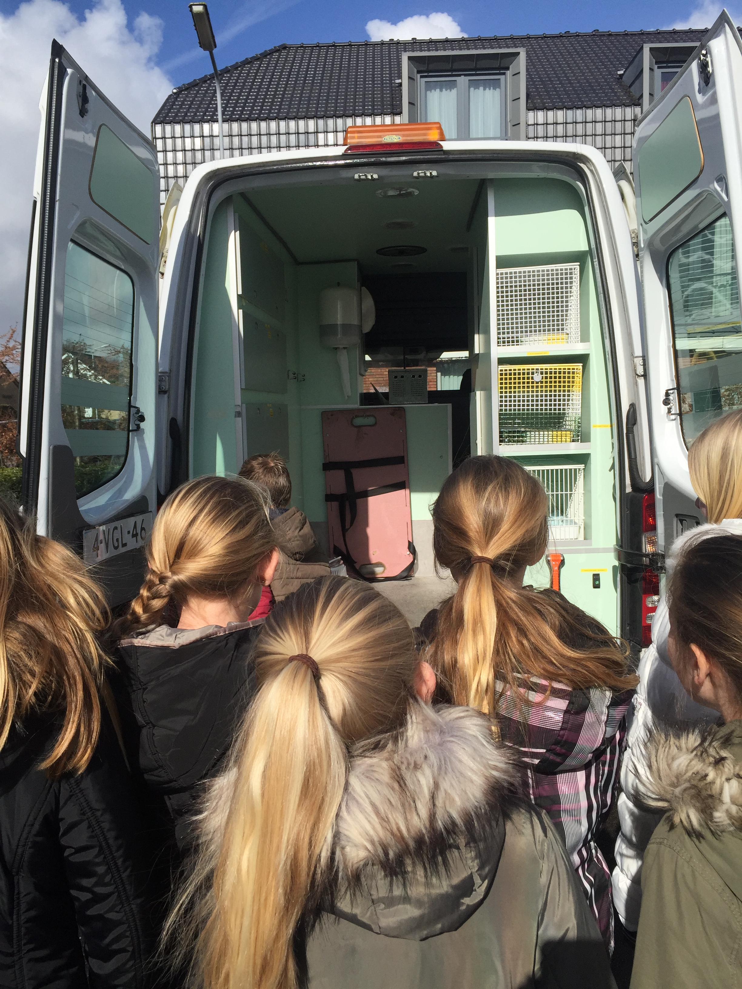 Dierenambulance op school!