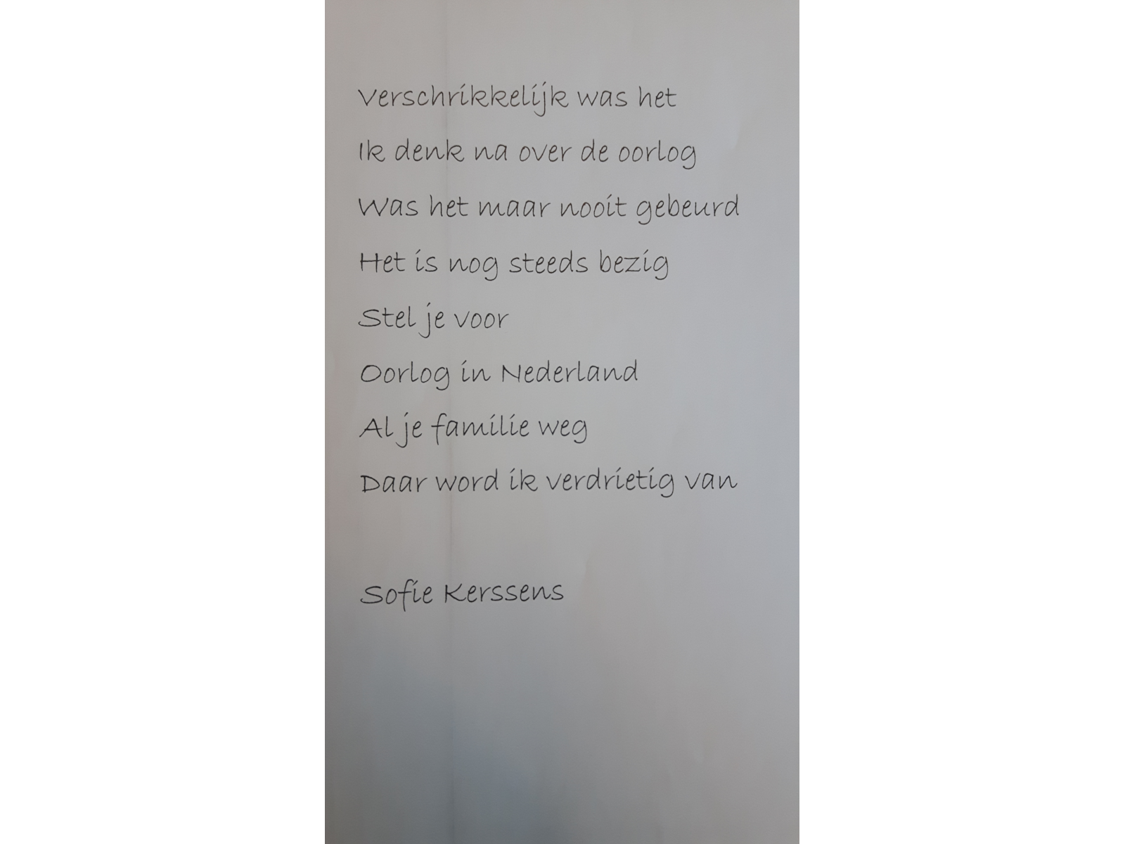 Gedichten 4 mei herdenking groep 8 - Kindcentrum De Brug