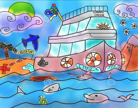 plaatje cruiseschip poster