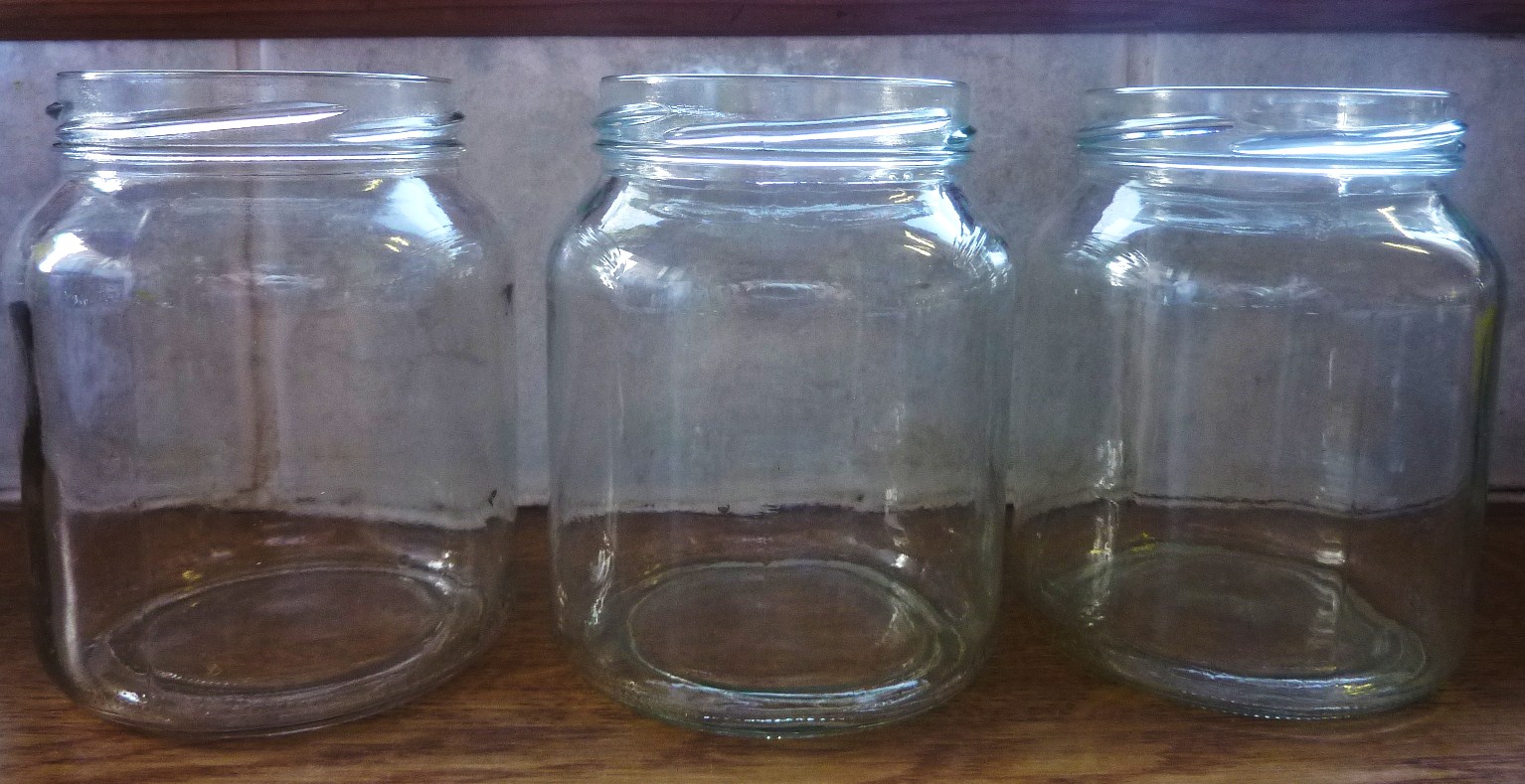 Glazen potjes verzamelen