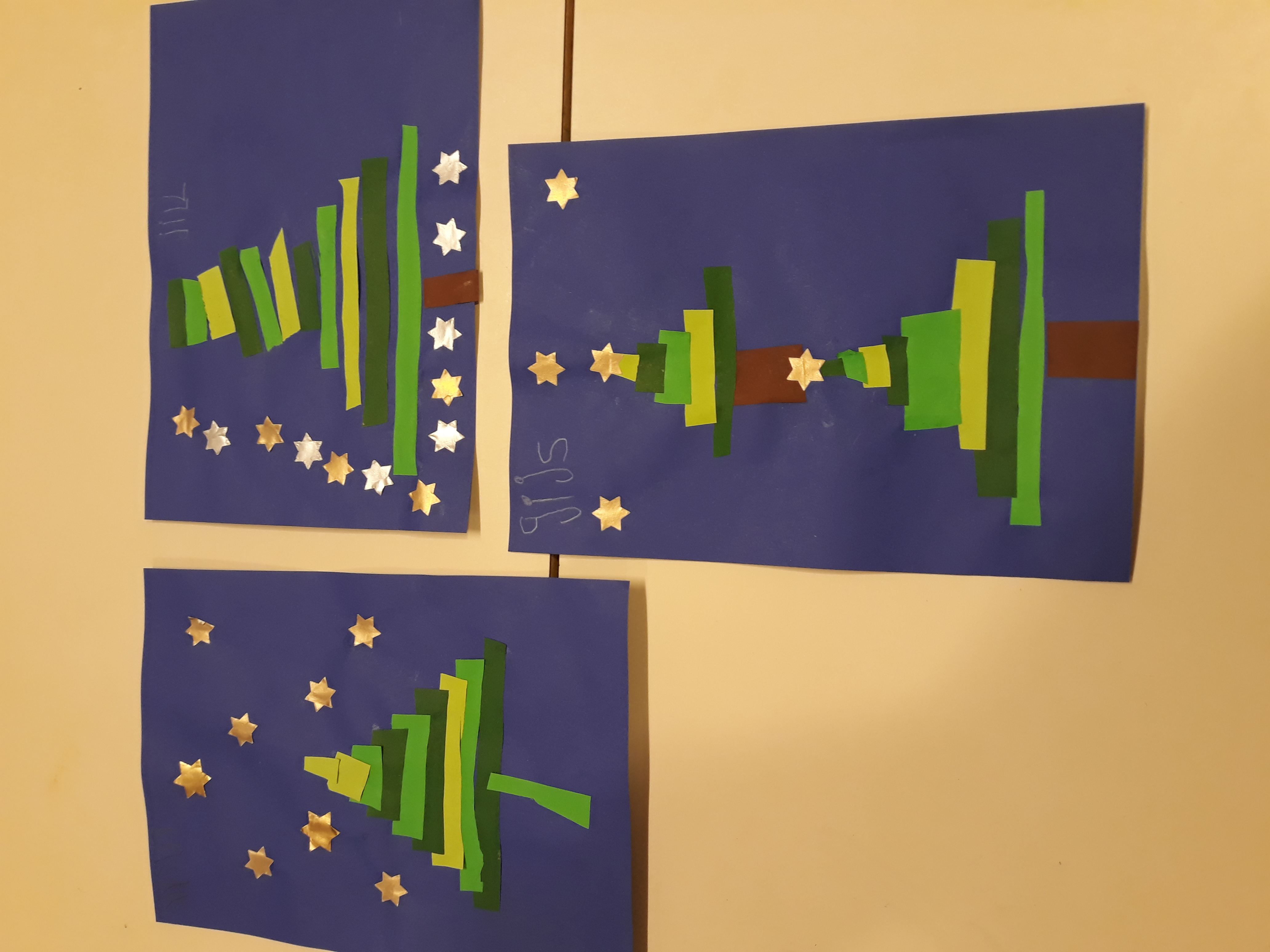 Kerstknutselen in groep 1/2 a