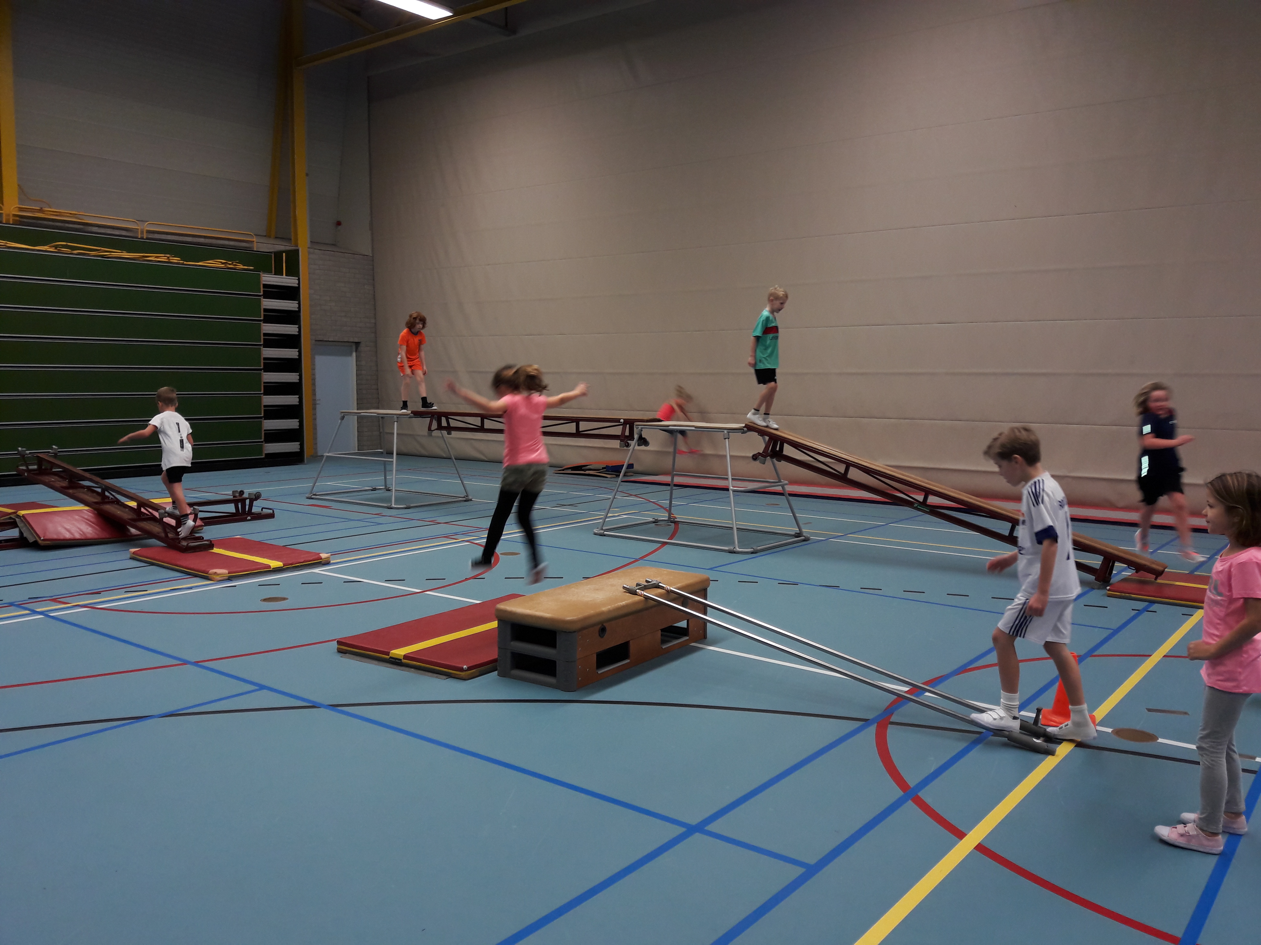 Balanceren bij de gymles