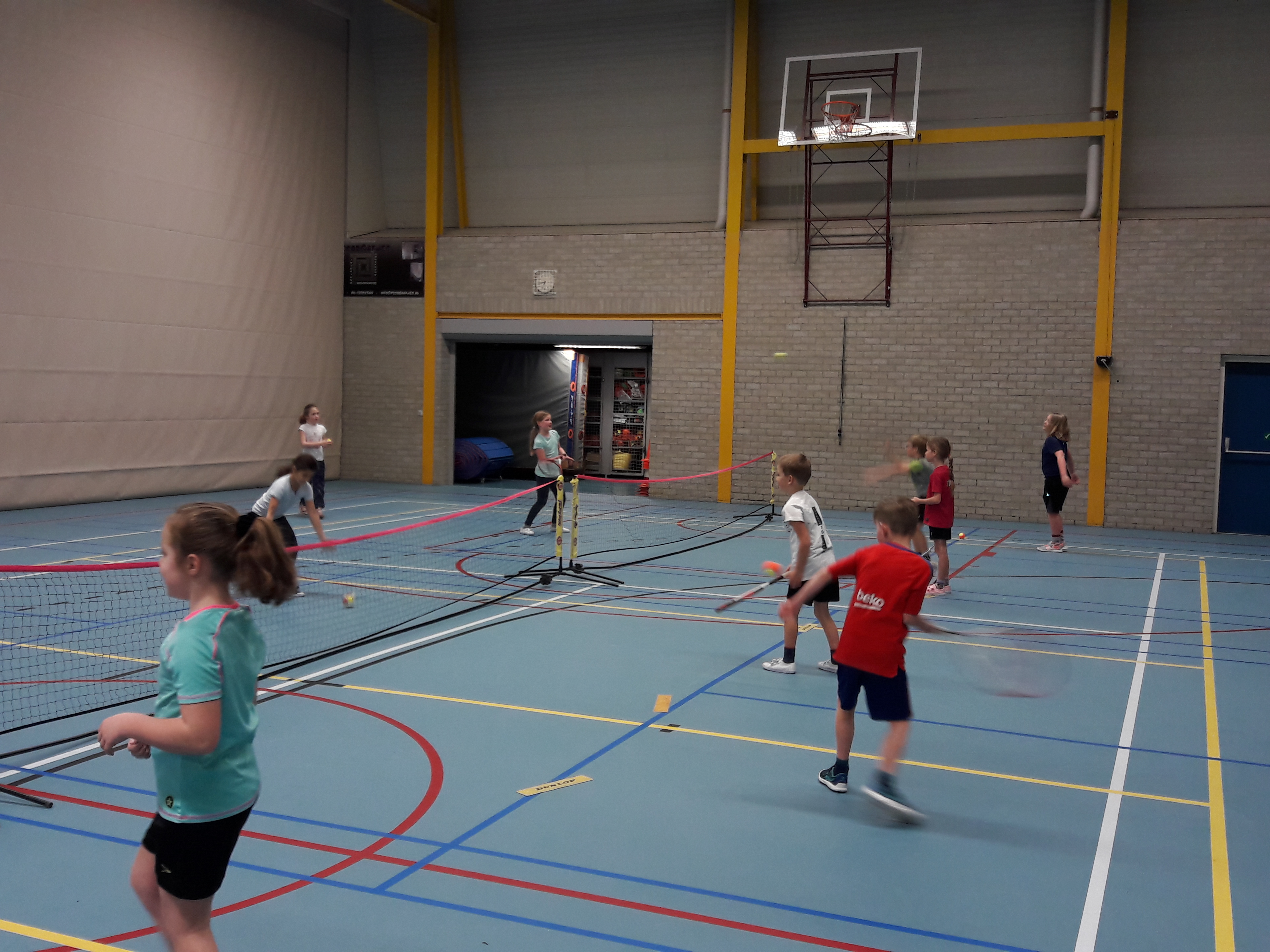 Tennisles in groep 4